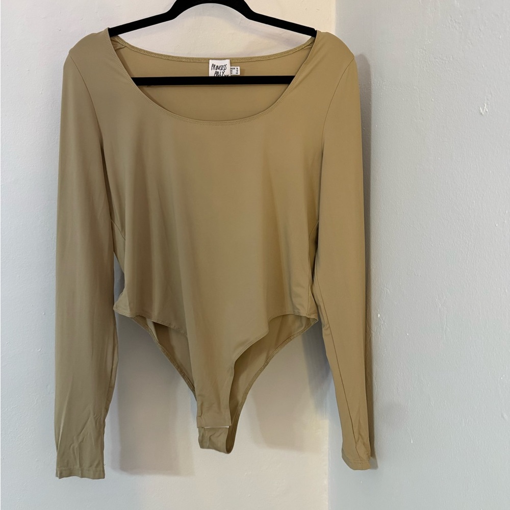 Princess Polly Tan Long Sleeve Bodysuit